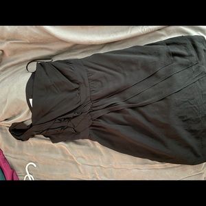 Black one shoulder BCBG dress